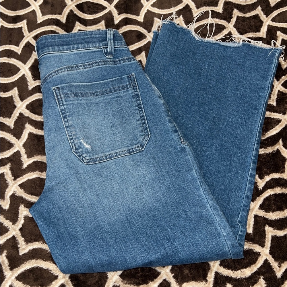 Democracy Women's Blue Wide Leg Jeans